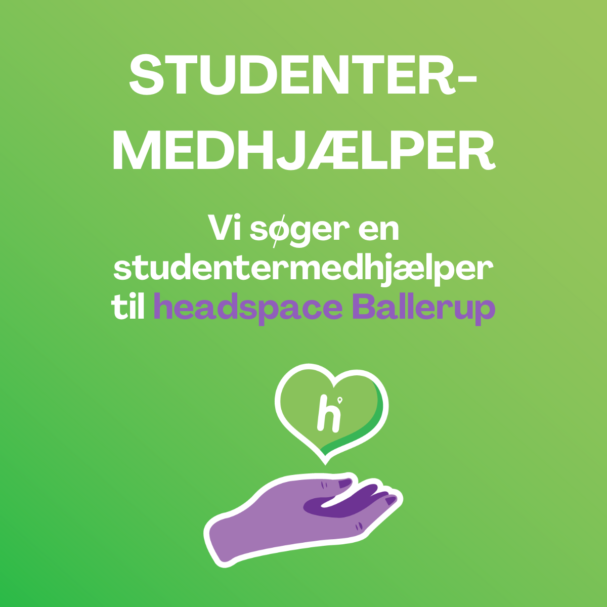 studentermedhjælper til headspace Ballerup