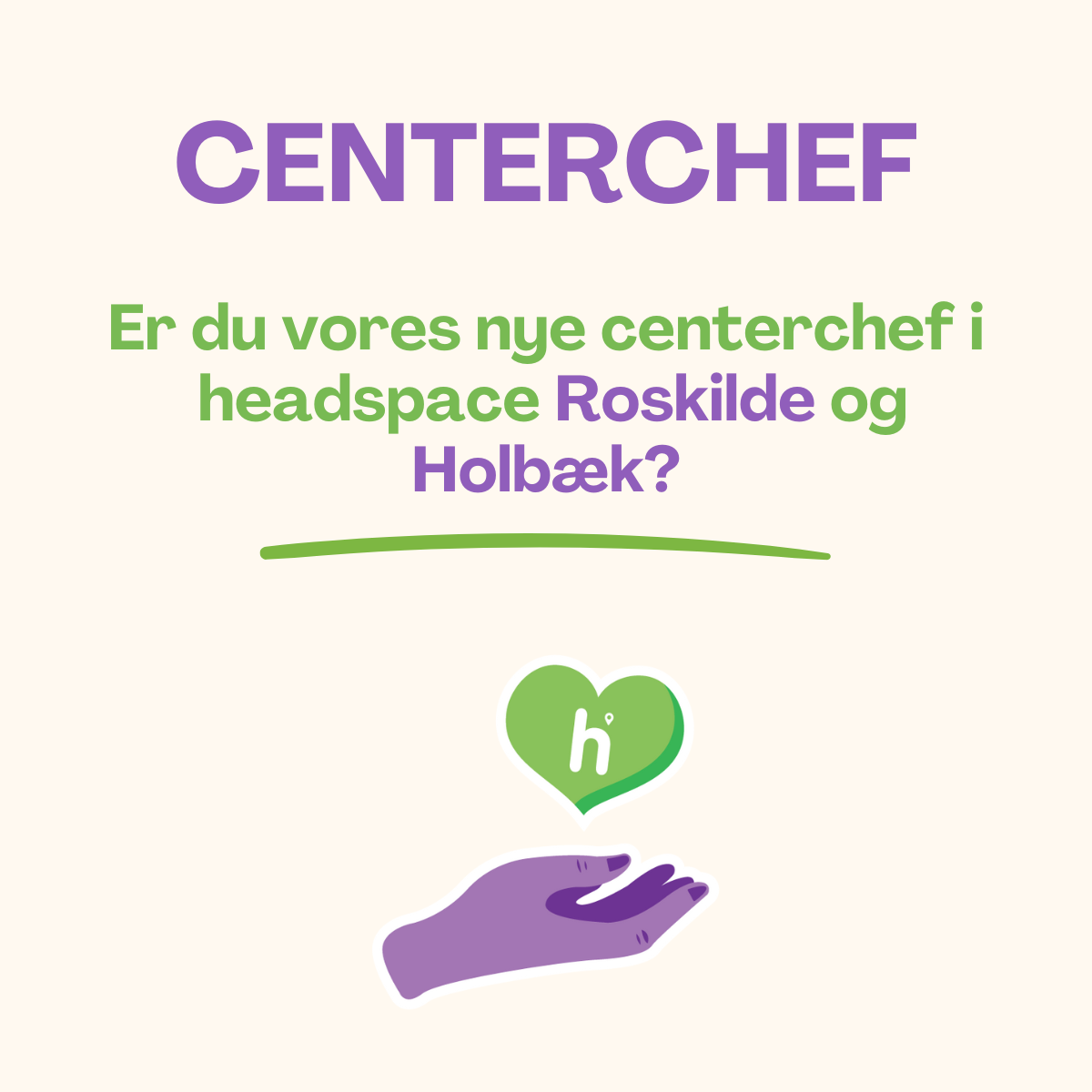 Jobopslag, centerchef Roskilde og Holbæk