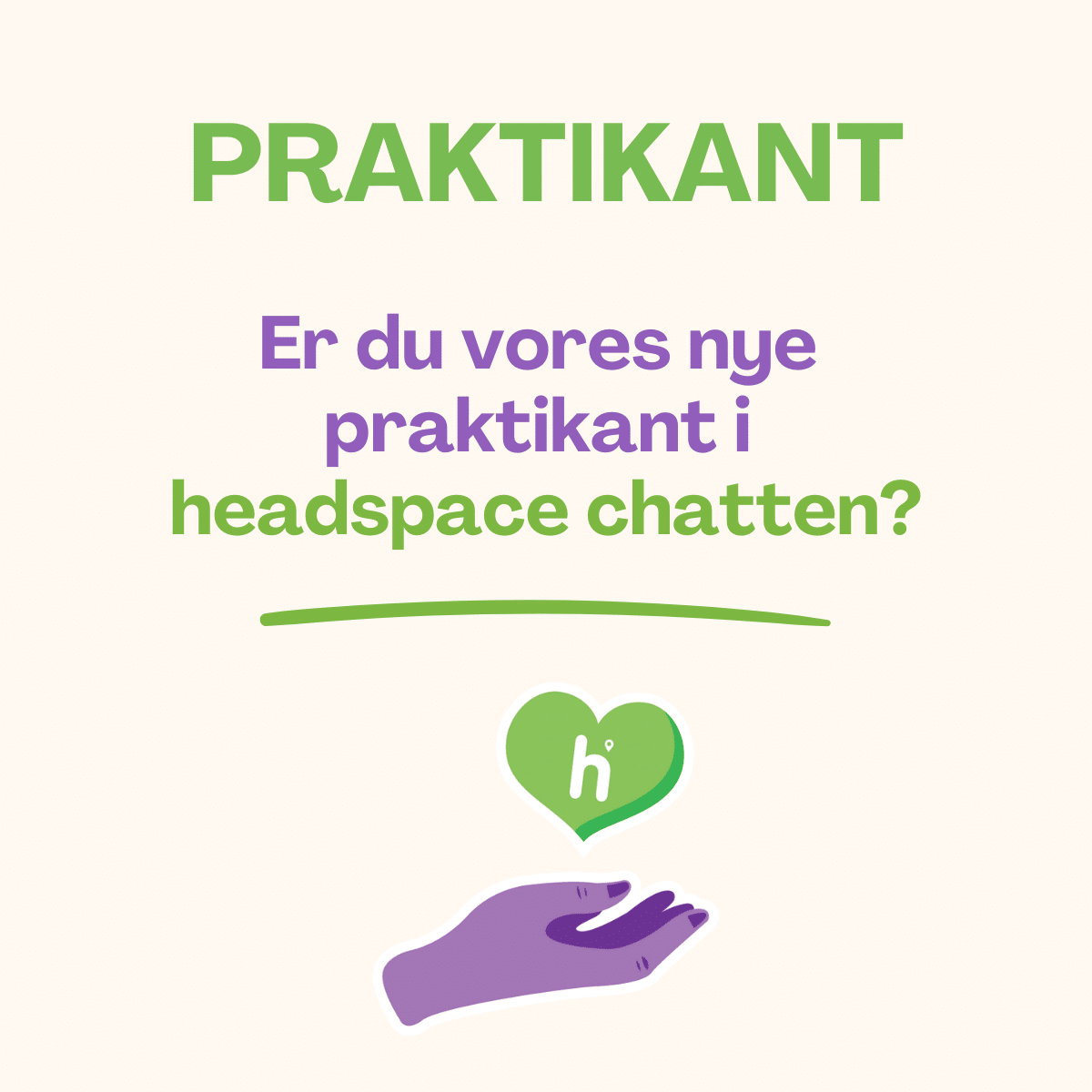 Praktikant, headspace chatten